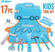 Hi-Spec 17 Piece Kid's Tool Kit Set with Truck Tool Box